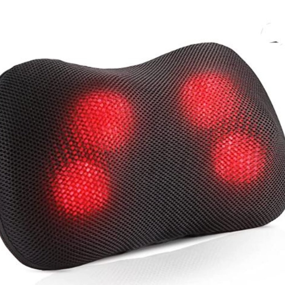Shiatsu Back Neck and Shoulder Massager with Heat, 3D Kneading Deep Tissue Elect